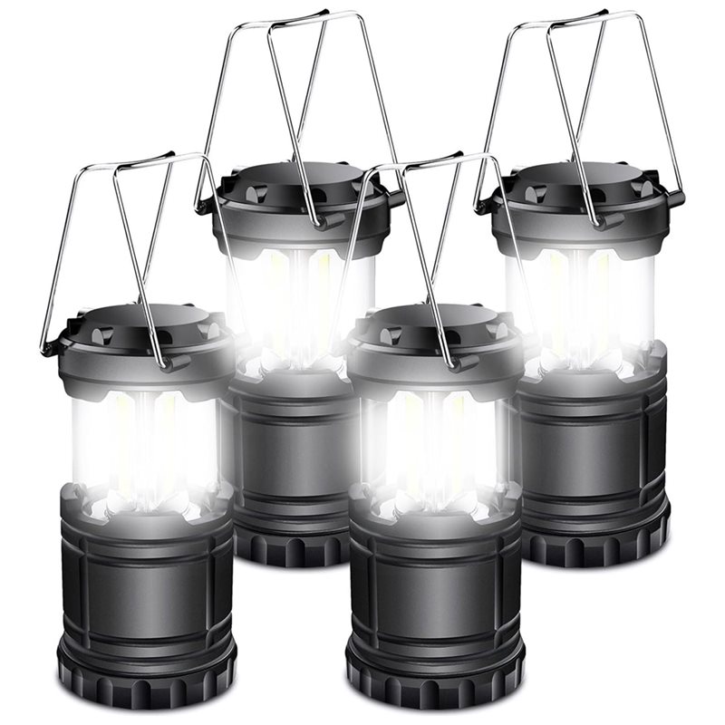 Power Outage Light - โคมไฟแคมป์ปิ้งพลังงานแสงอาทิตย์ ABAE-4-Pack ใช้แบตเตอรี่ ไฟ LED สำหรับไฟดับ