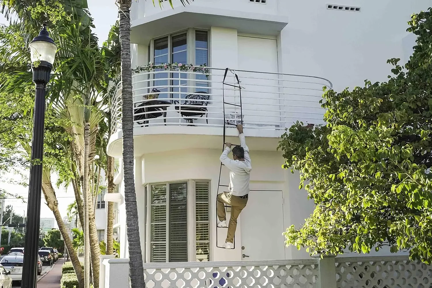 บันไดหนีไฟแบบใช้ซ้ำได้ 3 ชั้น  - Fire Escape Ladder บทวิจารณ์และราคา