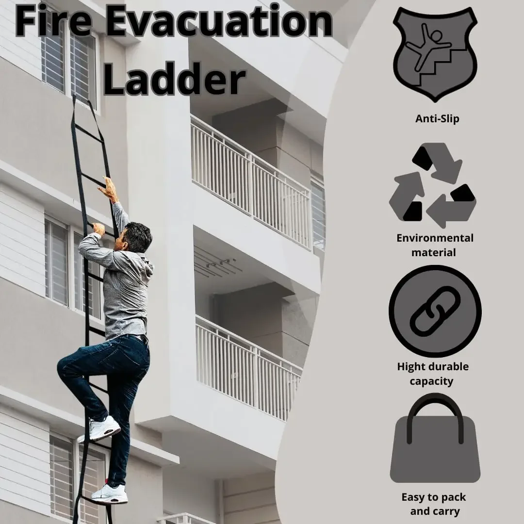 บันไดหนีไฟแบบใช้ซ้ำได้ 3 ชั้น  - Fire Escape Ladder บทวิจารณ์และราคา