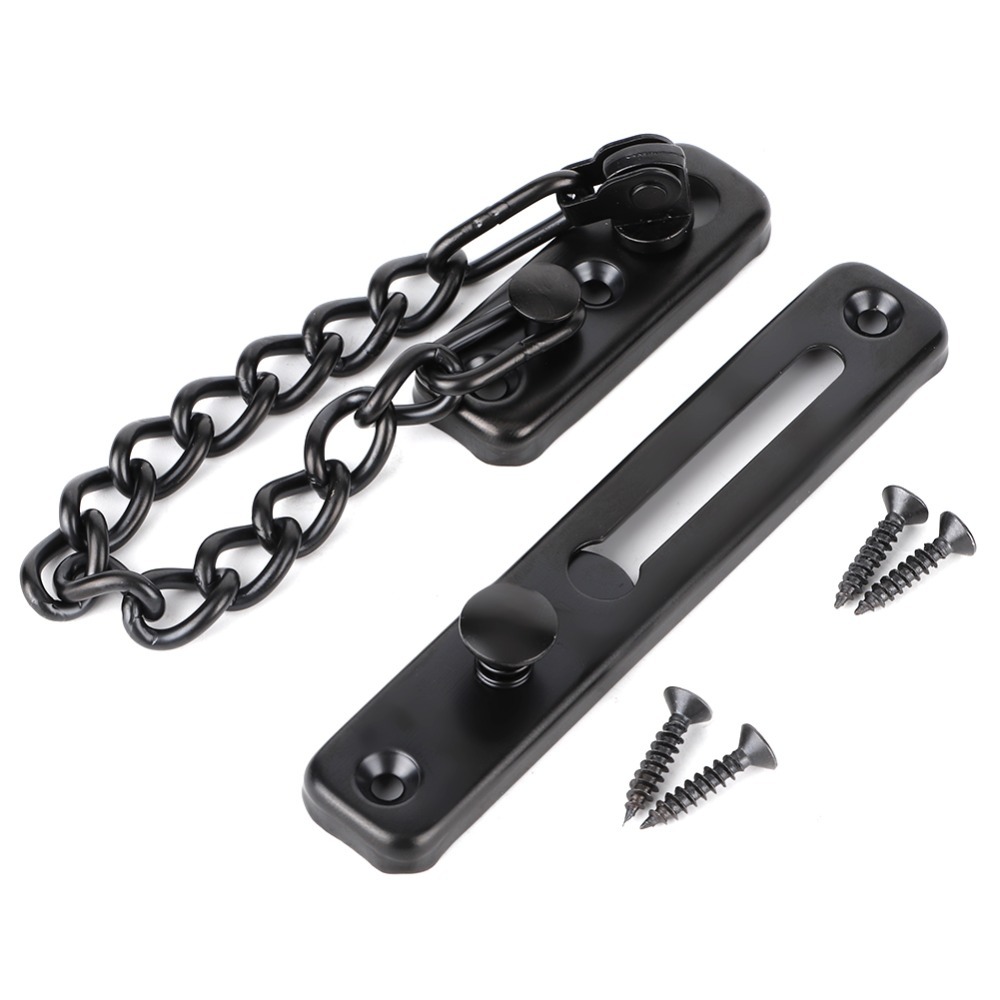 โซ่ล็อคประตูสแตนเลส สีดำ สีเงิ - Security Chain Door บทวิจารณ์และราคา