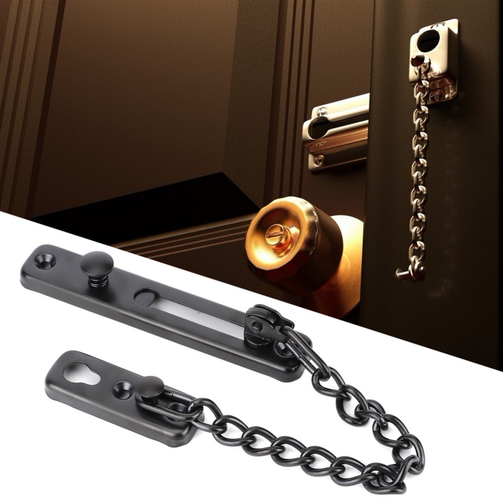 โซ่ล็อคประตูสแตนเลส สีดำ สีเงิ - Security Chain Door บทวิจารณ์และราคา