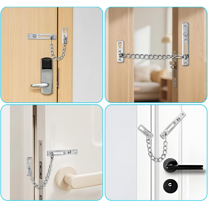 โซ่ล็อคประตูสแตนเลสพร้อมสปริง  - Security Chain Door บทวิจารณ์และราคา